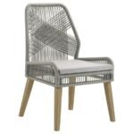 NAKIA WOVEN ROPE DINING SIDE CHAIRS GREY (SET OF 2) - Image 3