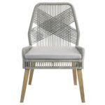 NAKIA WOVEN ROPE DINING SIDE CHAIRS GREY (SET OF 2) - Image 4