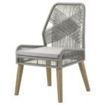 NAKIA WOVEN ROPE DINING SIDE CHAIRS GREY (SET OF 2) - Image 5