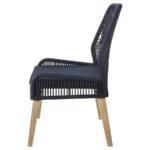 NAKIA WOVEN ROPE DINING SIDE CHAIRS DARK NAVY (SET OF 2) - Image 6