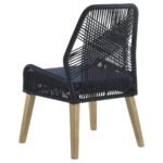 NAKIA WOVEN ROPE DINING SIDE CHAIRS DARK NAVY (SET OF 2) - Image 7