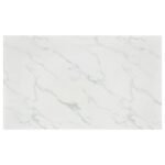 ATHENA RECTANGULAR 64-INCH FAUX MARBLE DINING TABLE CHROME - Image 6