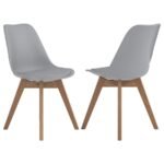 CABALLO POLYPROPYLENE DINING SIDE CHAIR GREY (SET OF 2)