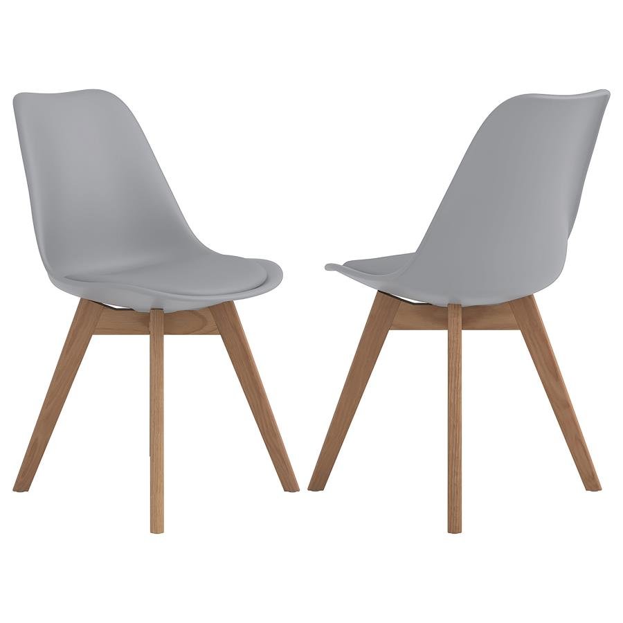 110132_001x900.jpg CABALLO POLYPROPYLENE DINING SIDE CHAIR GREY (SET OF 2) - Image 1