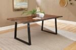 DITMAN 80-INCH LIVE EDGE DINING TABLE GREY SHEESHAM - Image 2