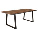 DITMAN 80-INCH LIVE EDGE DINING TABLE GREY SHEESHAM - Image 3