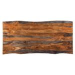 DITMAN 80-INCH LIVE EDGE DINING TABLE GREY SHEESHAM - Image 7