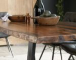 DITMAN 80-INCH LIVE EDGE DINING TABLE GREY SHEESHAM - Image 8