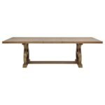 BROCKWAY 5-PIECE EXTENSION LEAF DINING SET BARLEY BROWN - Image 4