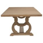 BROCKWAY 7-PIECE EXTENSION LEAF DINING SET BARLEY BROWN - Image 5