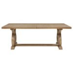 BROCKWAY 104-INCH EXTENSION LEAF DINING TABLE BARLEY BROWN - Image 5