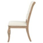 BROCKWAY UPHOLSTERED DINING CHAIR BARLEY BROWN (SET OF 2) - Image 6