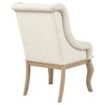 BROCKWAY UPHOLSTERED ARM CHAIR BARLEY BROWN (SET OF 2) - Image 9