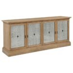 BROCKWAY 4-DOOR DINING SIDEBOARD BUFFET CABINET BARLEY BROWN