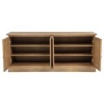 BROCKWAY 4-DOOR DINING SIDEBOARD BUFFET CABINET BARLEY BROWN - Image 4
