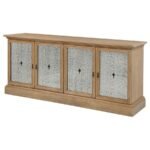 BROCKWAY 4-DOOR DINING SIDEBOARD BUFFET CABINET BARLEY BROWN - Image 5