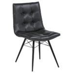 AIKEN UPHOLSTERED DINING SIDE CHAIR CHARCOAL (SET OF 4) - Image 3
