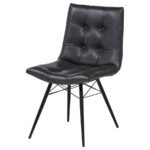 AIKEN UPHOLSTERED DINING SIDE CHAIR CHARCOAL (SET OF 4) - Image 5