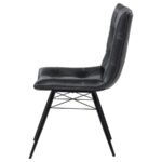 AIKEN UPHOLSTERED DINING SIDE CHAIR CHARCOAL (SET OF 4) - Image 6