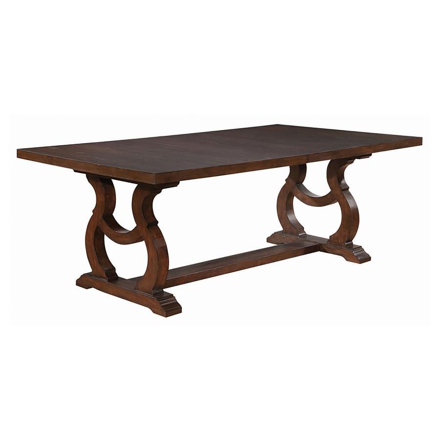 110311_02x900.jpg BROCKWAY 104-INCH EXTENSION LEAF DINING TABLE ANTIQUE JAVA - Image 1