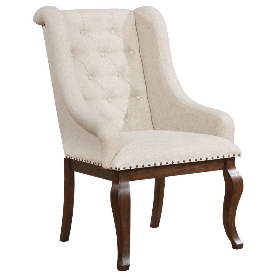 110313_02x900.jpg BROCKWAY UPHOLSTERED ARM CHAIR BARLEY JAVA (SET OF 2) - Image 1
