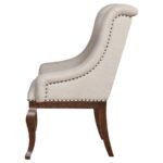 BROCKWAY UPHOLSTERED ARM CHAIR BARLEY JAVA (SET OF 2) - Image 5