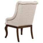 BROCKWAY UPHOLSTERED ARM CHAIR BARLEY JAVA (SET OF 2) - Image 6