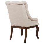 BROCKWAY UPHOLSTERED ARM CHAIR BARLEY JAVA (SET OF 2) - Image 7