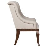 BROCKWAY UPHOLSTERED ARM CHAIR BARLEY JAVA (SET OF 2) - Image 8