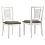 APPLETON WOOD DINING SIDE CHAIR DISTRESSED WHITE (SET OF 2)