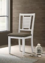 APPLETON WOOD DINING SIDE CHAIR DISTRESSED WHITE (SET OF 2) - Image 2