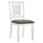APPLETON WOOD DINING SIDE CHAIR DISTRESSED WHITE (SET OF 2) - Image 3