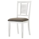 APPLETON WOOD DINING SIDE CHAIR DISTRESSED WHITE (SET OF 2) - Image 5