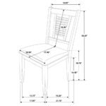 APPLETON WOOD DINING SIDE CHAIR DISTRESSED WHITE (SET OF 2) - Image 13