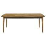 PARTRIDGE 6-PIECE DINING SET NATURAL SHEESHAM AND ESPRESSO - Image 4