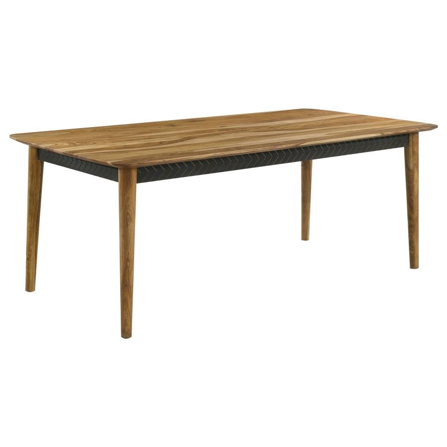 110571_02x900.jpg PARTRIDGE RECTANGULAR 80-INCH DINING TABLE NATURAL SHEESHAM - Image 1