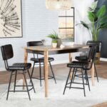 PARTRIDGE 5-PIECE COUNTER DINING SET SHEESHAM AND ESPRESSO