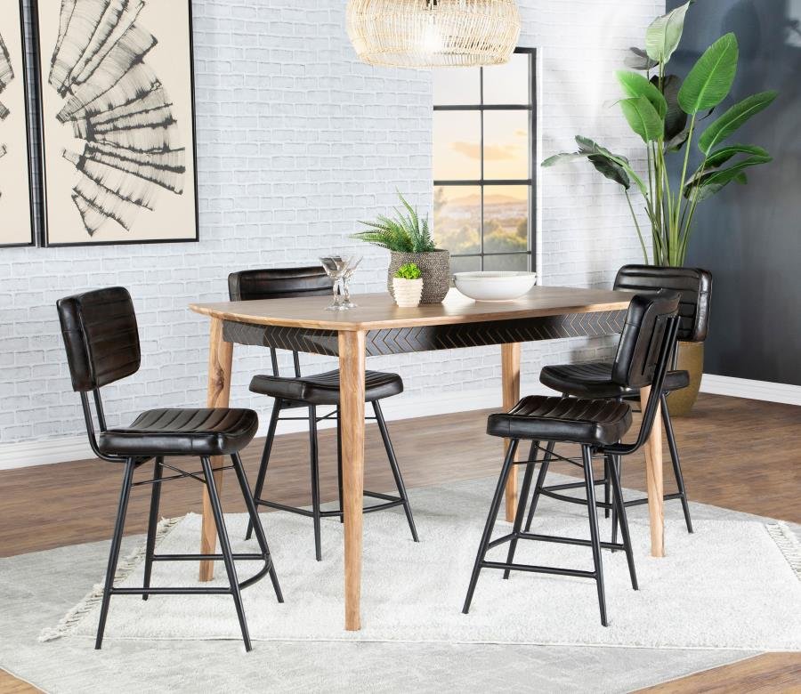 110578-S5E_01x900.jpg PARTRIDGE 5-PIECE COUNTER DINING SET SHEESHAM AND ESPRESSO - Image 1