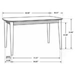 PARTRIDGE 5-PIECE COUNTER DINING SET SHEESHAM AND ESPRESSO - Image 12
