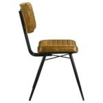 MISTY LEATHER UPHOLSTERED DINING SIDE CHAIR CAMEL (SET OF 2) - Image 9