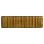 MISTY LEATHER UPHOLSTERED DINING BENCH ANTIQUE CAMEL - Image 4