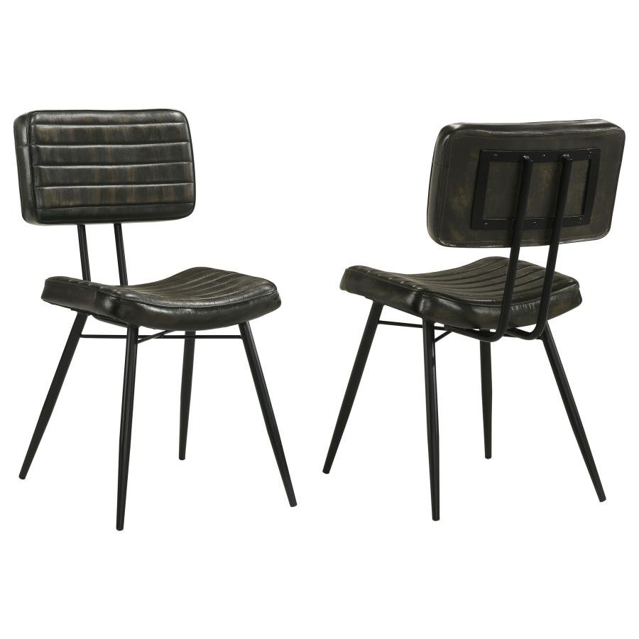110652_001x900.jpg MISTY LEATHER UPHOLSTERED DINING CHAIR ESPRESSO (SET OF 2) - Image 1