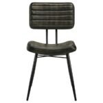 MISTY LEATHER UPHOLSTERED DINING CHAIR ESPRESSO (SET OF 2) - Image 4