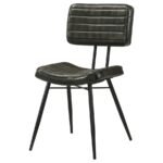 MISTY LEATHER UPHOLSTERED DINING CHAIR ESPRESSO (SET OF 2) - Image 5