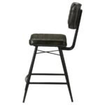 PARTRIDGE LEATHER COUNTER CHAIR ANTIQUE ESPRESSO (SET OF 2) - Image 6