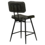 PARTRIDGE LEATHER COUNTER CHAIR ANTIQUE ESPRESSO (SET OF 2) - Image 8