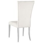 KERWIN 5-PIECE RECTANGULAR DINING TABLE SET WHITE AND CHROME - Image 7