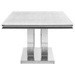 KERWIN RECTANGULAR 71-INCH STONE TOP DINING TABLE WHITE - Image 4