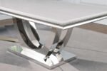 KERWIN RECTANGULAR 71-INCH STONE TOP DINING TABLE WHITE - Image 7