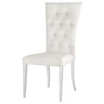 KERWIN VELVET UPHOLSTERED DINING SIDE CHAIR WHITE (SET OF 2) - Image 5